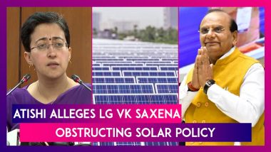 AAP Minister Atishi Alleges LG VK Saxena Stalling Implementation Of Delhi Solar Policy, Says He Is Working For BJP